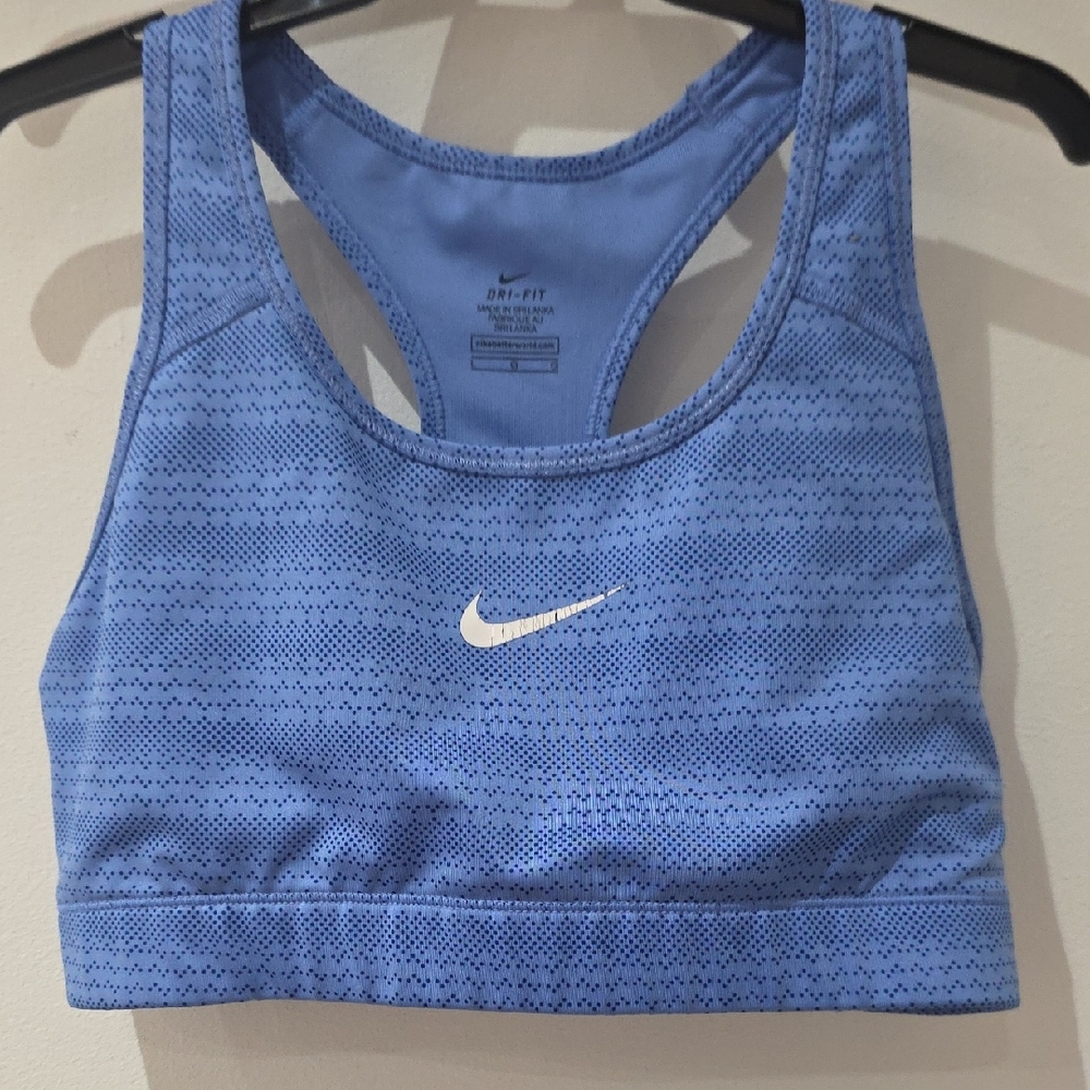 Nike Women's Patterned Blue Sports Bra